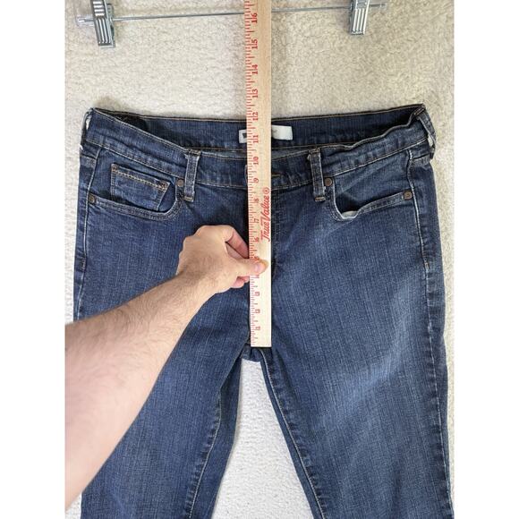 Levis 515 Jeans Womens sz 12 31x32 FITS 33x30 Blue Bootcut Dark Wash 5 Pocket - Picture 8 of 16